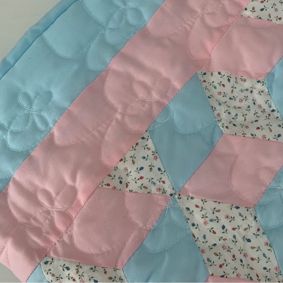 Handmade Baby Quilt 54 x 42 inches - Picture 2 of 5